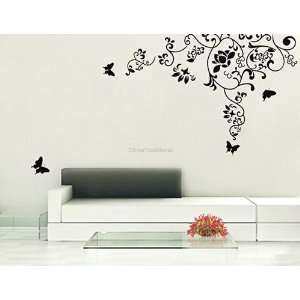  DIY Home Décor Big Artistic Flower PVC Wall Decal Sticker 