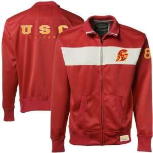  USC Trojans Cardinal Ace Full Zip Track Jacket Sports 