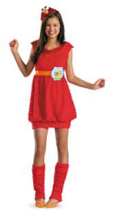 Girls Elmo Sesame Street Junior Large Halloween Costume 10 12  