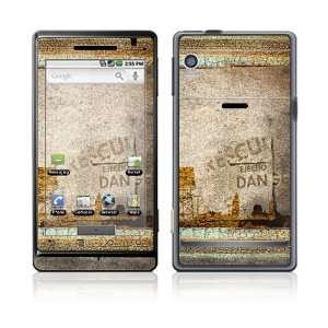    Motorola Droid Skin Decal Sticker   Danger 