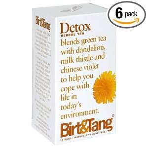 Birt&Tang Detox Herbal Tea, Naturally Sugar Free, Tea Bags, 20 Count 