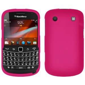 New Amzer Rubberized Hot Pink Snap On Crystal Hard Case For Blackberry 