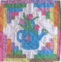 Watering Can Wall Hanging or Pillow Top Quilt Pattern  