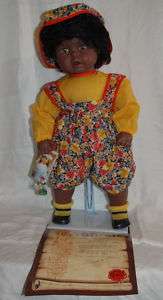 Lissi Batz African/American Signed Dolls 20 Her Name Is Rosetta COA 