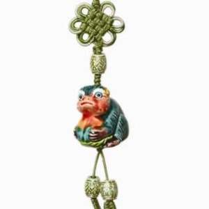  Ceramic Zodiac Ornament/hanger   Year of the Monkey 