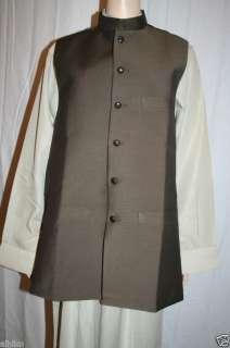 Traditional Vest Outerwear Men Outfit Waist Coat Sadri  