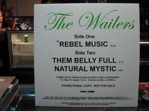 Bob Marley & the Wailers   Rebel Music / Belly Full 12  