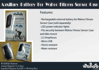 Wahoo Fitness Extended Auxilliary Battery For iPhone Sensor Bike Case 