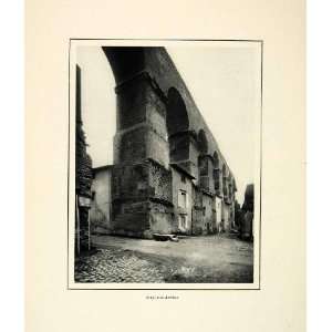  1937 Rotogravure Ancient Roman Aqueduct Jouy Aux Arches 