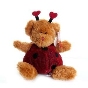   very soft Lady bug Bear with Heart antenna 9 inch [Toy] Toys & Games