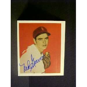  Ned Garver St. Louis Browns #15 1949 Bowman Reprint Signed 