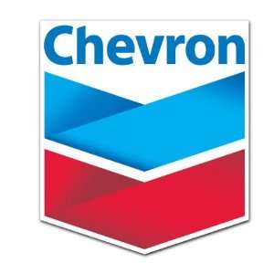  Chevron Oil Gas Racing Gasoline Station Sticker 4.5x4 