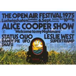  Alice Cooper   Open Air Festival 1975   CONCERT   POSTER 