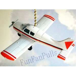 Airplane Piper PA 28 Cherokee Home Ceiling Decor Fan Light Pull Chain