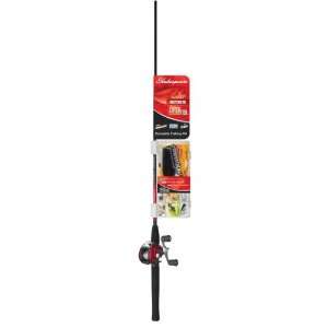 Shakespeare Catch More Fish   Bass Lake/Pond M Spinning Combo Kit, 6 