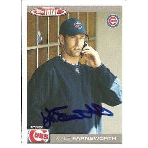  Kyle Farnsworth Signed Chicago Cubs 04 Topps Total Card 