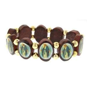 La Milagrosa   The Virgin Mother   Wooden Regligous Bracelets with 