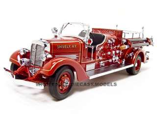 1938 AHRENS FOX VC FIRE ENGINE RED 1/24 DIECAST MODEL  