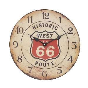  13 Vintage Looking Route 66 Wall Clock