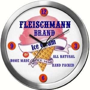  FLEISCHMANN 14 Inch Ice Cream Metal Clock Quartz Movement 