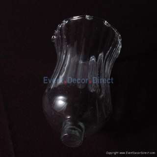 Medium Clear Glass Pegged Votive / Candle Adapter for Candelabras and 