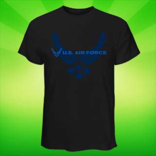 HOT BnW T Shirt Tee USAF US Air Force Logo Military  