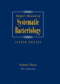   de Bergey de la bacteriología sistemática Volumen 3 El Firmicutes