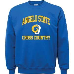 Angelo State Rams Royal Blue Youth Cross Country Arch Crewneck 