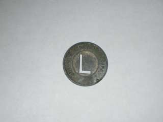 Lincoln Traction Company Airbase Fare Token EXTREMELY RARE  