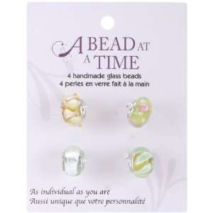   Bead At A Time Glass Bead Value Pack, 4/Pkg Light Green Electronics