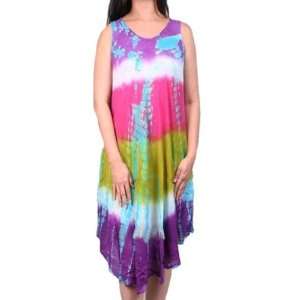   Length Multi Color Batik Print Dress Case Pack 6
