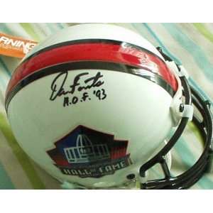  Dan Fouts autographed Hall of Fame mini helmet inscribed H 