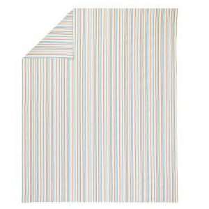   Multi Color Stripe Sheet Set, Fq Mu Construction Duvet