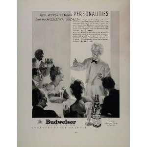  1934 Print Ad Budweiser Beer Anheuser Busch Mark Twain 