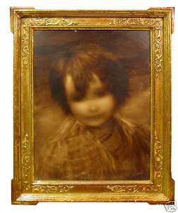 Childs Face In Sepia by Sussi, Alfred  