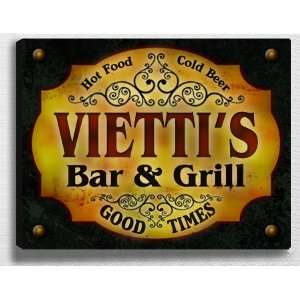  Viettis Bar & Grill 14 x 11 Collectible Stretched 