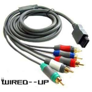 Wired Up Nintendo Wii Audio Video HD Component Cable gold 