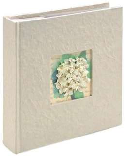   Ivory Hydrangea Photo Album 8.5x9 by 