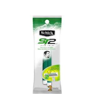 Schick ST2 for Men Sensitive Skin Disposable Razor 2 ct (Quantity of 5 