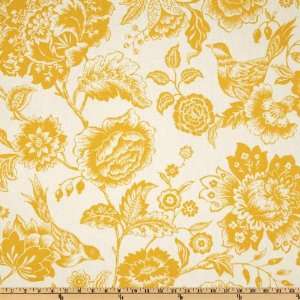  54 Wide Annelise Floral Marigold Fabric By The Yard 
