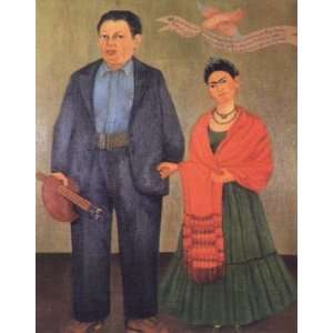  Oil Painting Frida and Diego Rivera Frida Kahlo Hand 