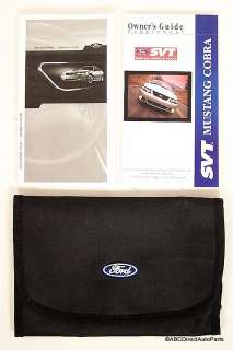 2004 Ford Mustang SVT Cobra Owners Manual Portfolio  