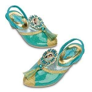 Disney Arabian Princess Jasmine Aladdin Deluxe Shoes Slippers   Size 2 