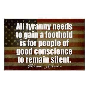  Jefferson All tyranny needs Print