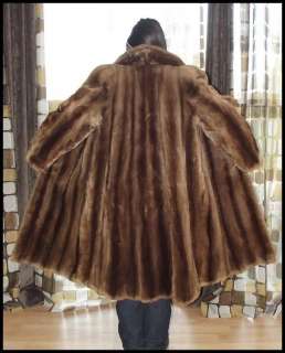   Full Length Sheared Beaver FUR Winter Swing Coat Art Deco 45B x 45L