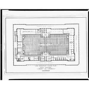  Library of Congress,Annex Building,Basement floor plan