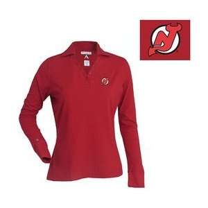 Antigua New Jersey Devils Womens Fortune Polo   NEW JERSEY DEVILS RED 