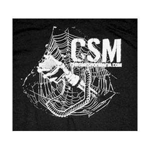  Chrome Shop Mafia Skeleton With Web T Shirt With CSM Logo 