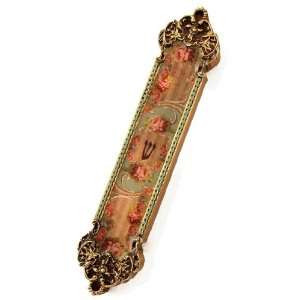 Michal Negrin Irresistible Mezuzah Flourished with Antique Roses Cameo 