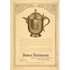   Robinson Antiques Queen Anne Ewer   Original Print Ad
